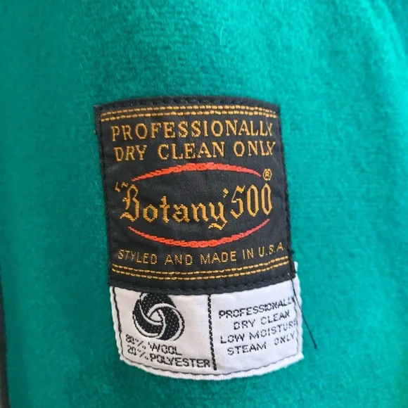 Vintage Kelly Green Cape by Botnay' 500 - Picture 6 of 6